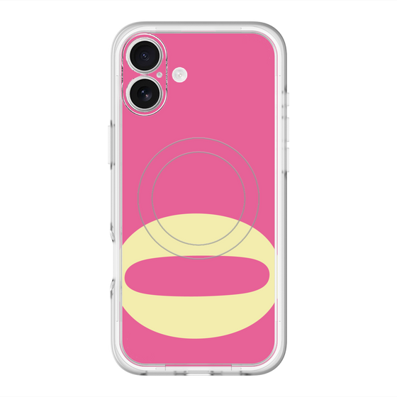 スリムプロテクションプレミアムケース with MagSafe［ オリジナル - initial color - Q pink ］