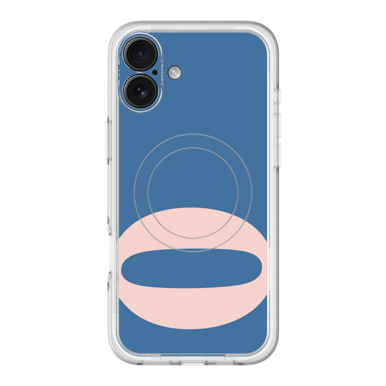 スリムプロテクションプレミアムケース with MagSafe［ オリジナル - initial color - Q navy ］