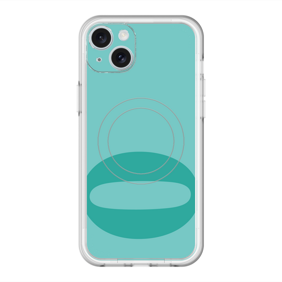 スリムプロテクションプレミアムケース with MagSafe［ オリジナル - initial color - Q light green ］