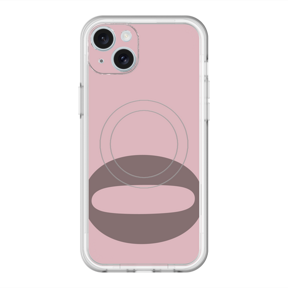 スリムプロテクションプレミアムケース with MagSafe［ オリジナル - initial color - Q dusty pink ］