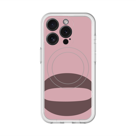 スリムプロテクションプレミアムケース with MagSafe［ オリジナル - initial color - Q dusty pink ］