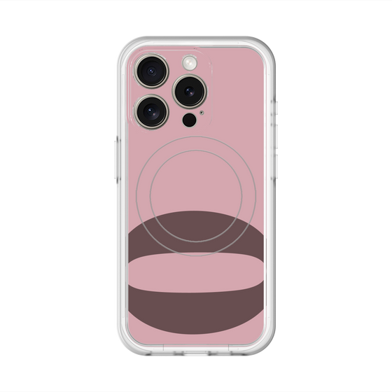スリムプロテクションプレミアムケース with MagSafe［ オリジナル - initial color - Q dusty pink ］