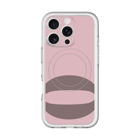スリムプロテクションプレミアムケース with MagSafe［ オリジナル - initial color - Q dusty pink ］