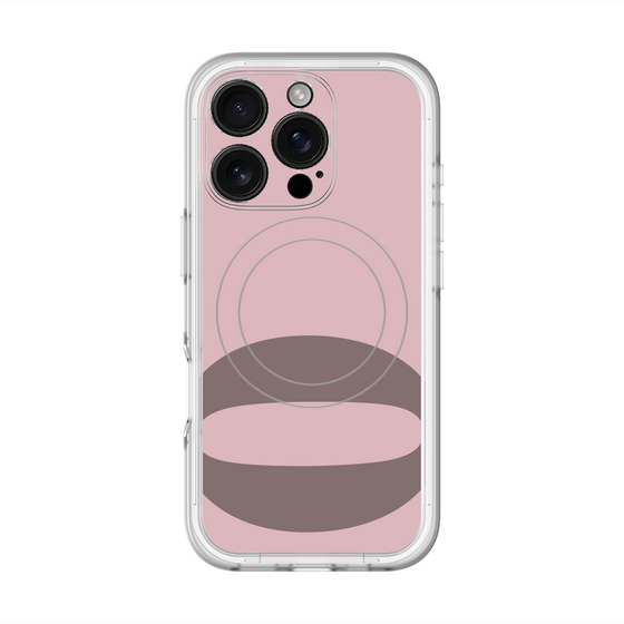 スリムプロテクションプレミアムケース with MagSafe［ オリジナル - initial color - Q dusty pink ］