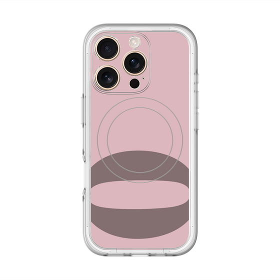 スリムプロテクションプレミアムケース with MagSafe［ オリジナル - initial color - Q dusty pink ］