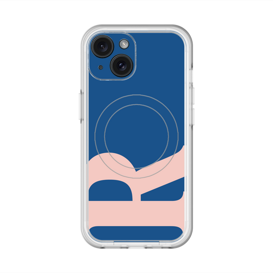 スリムプロテクションプレミアムケース with MagSafe［ オリジナル - initial color - R navy ］