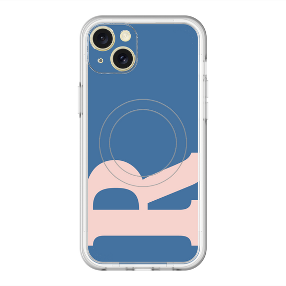 スリムプロテクションプレミアムケース with MagSafe［ オリジナル - initial color - R navy ］