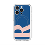 スリムプロテクションプレミアムケース with MagSafe［ オリジナル - initial color - R navy ］