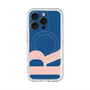 スリムプロテクションプレミアムケース with MagSafe［ オリジナル - initial color - R navy ］