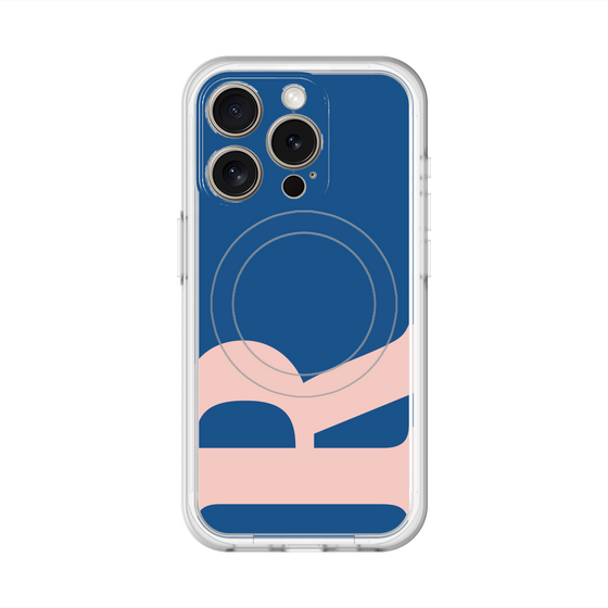 スリムプロテクションプレミアムケース with MagSafe［ オリジナル - initial color - R navy ］