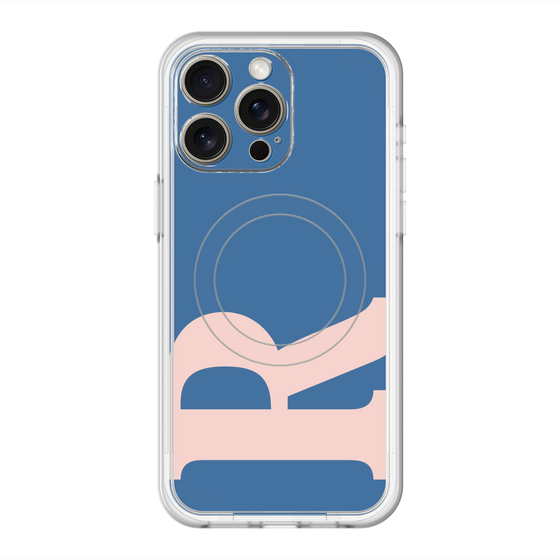 スリムプロテクションプレミアムケース with MagSafe［ オリジナル - initial color - R navy ］