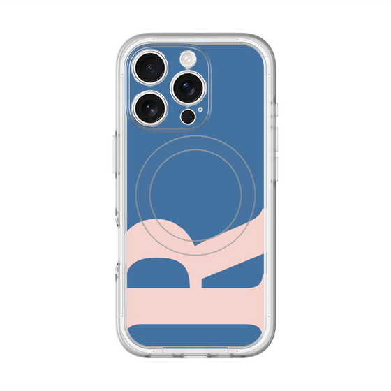 スリムプロテクションプレミアムケース with MagSafe［ オリジナル - initial color - R navy ］