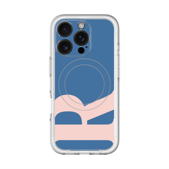 スリムプロテクションプレミアムケース with MagSafe［ オリジナル - initial color - R navy ］