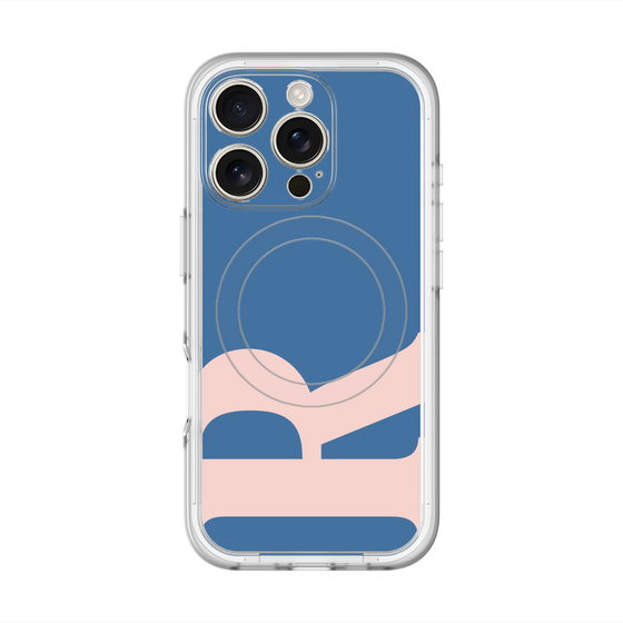スリムプロテクションプレミアムケース with MagSafe［ オリジナル - initial color - R navy ］