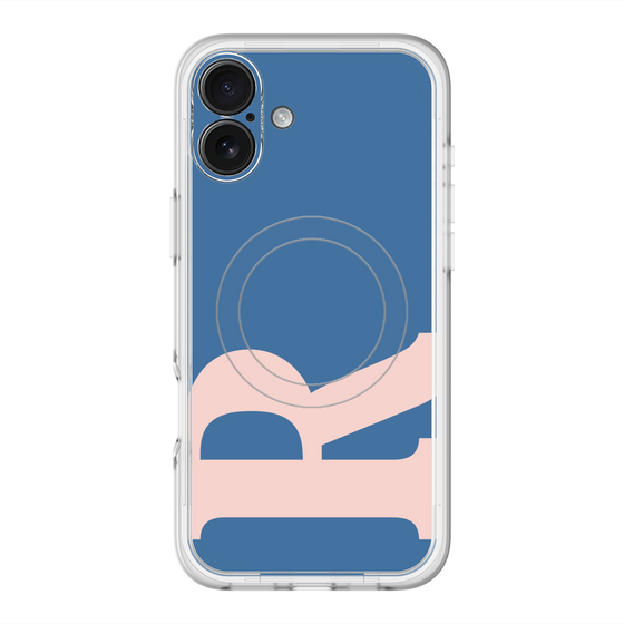 スリムプロテクションプレミアムケース with MagSafe［ オリジナル - initial color - R navy ］