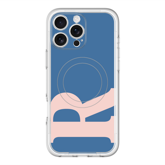 スリムプロテクションプレミアムケース with MagSafe［ オリジナル - initial color - R navy ］