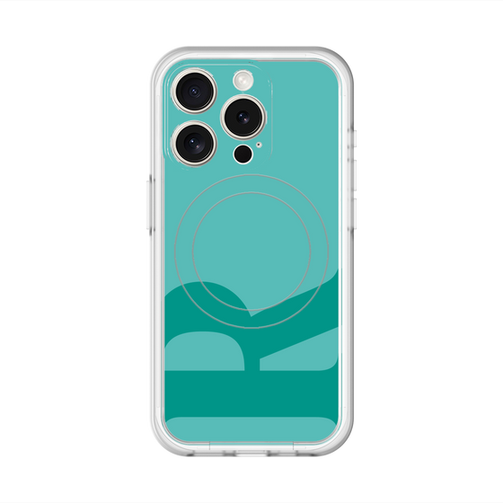 スリムプロテクションプレミアムケース with MagSafe［ オリジナル - initial color - R light green ］