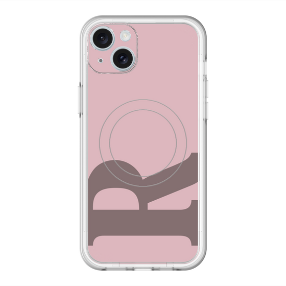 スリムプロテクションプレミアムケース with MagSafe［ オリジナル - initial color - R dusty pink ］