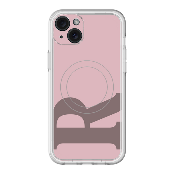 スリムプロテクションプレミアムケース with MagSafe［ オリジナル - initial color - R dusty pink ］