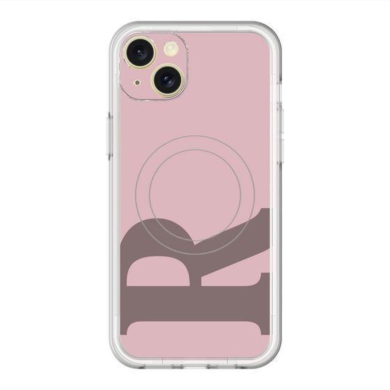 スリムプロテクションプレミアムケース with MagSafe［ オリジナル - initial color - R dusty pink ］