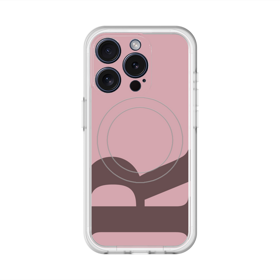 スリムプロテクションプレミアムケース with MagSafe［ オリジナル - initial color - R dusty pink ］