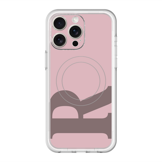 スリムプロテクションプレミアムケース with MagSafe［ オリジナル - initial color - R dusty pink ］