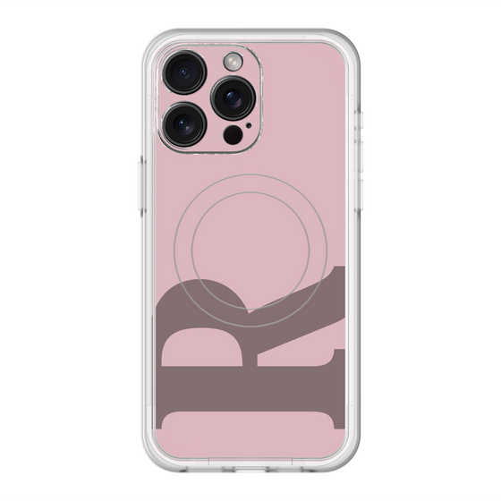 スリムプロテクションプレミアムケース with MagSafe［ オリジナル - initial color - R dusty pink ］