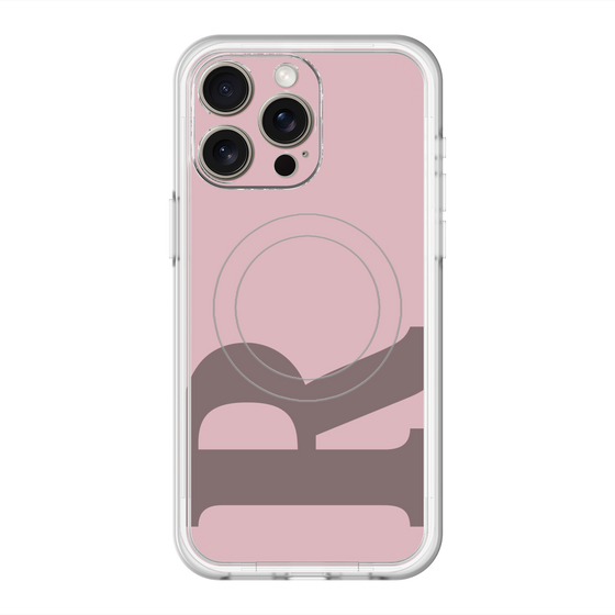 スリムプロテクションプレミアムケース with MagSafe［ オリジナル - initial color - R dusty pink ］