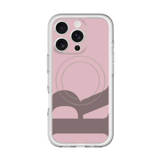 スリムプロテクションプレミアムケース with MagSafe［ オリジナル - initial color - R dusty pink ］