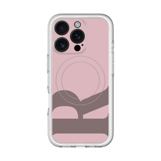 スリムプロテクションプレミアムケース with MagSafe［ オリジナル - initial color - R dusty pink ］
