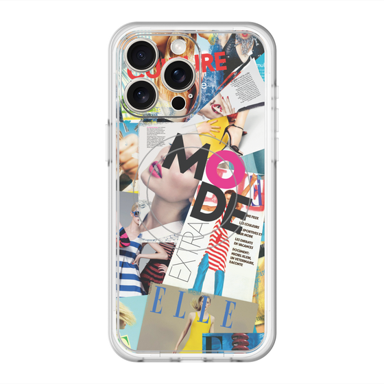 スリムプロテクションプレミアムケース with MagSafe［ ELLE - マガジン- カラー ］