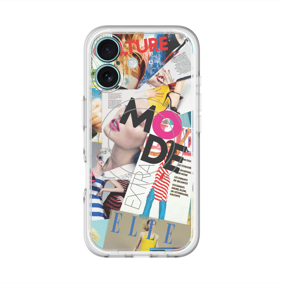 スリムプロテクションプレミアムケース with MagSafe［ ELLE - マガジン- カラー ］