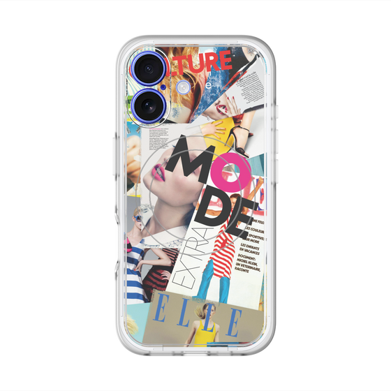 スリムプロテクションプレミアムケース with MagSafe［ ELLE - マガジン- カラー ］
