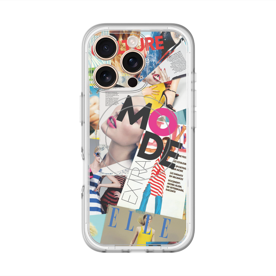 スリムプロテクションプレミアムケース with MagSafe［ ELLE - マガジン- カラー ］