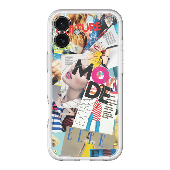 スリムプロテクションプレミアムケース with MagSafe［ ELLE - マガジン- カラー ］