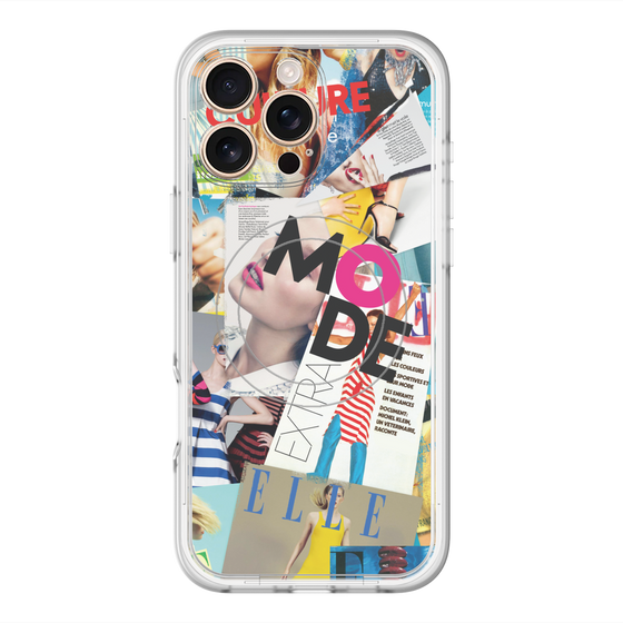 スリムプロテクションプレミアムケース with MagSafe［ ELLE - マガジン- カラー ］