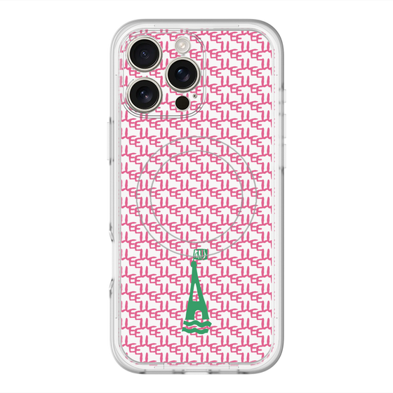 スリムプロテクションプレミアムケース with MagSafe［ ELLE - ロゴモノグラム ］