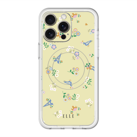 スリムプロテクションプレミアムケース with MagSafe［ ELLE - チャーミングパリ ］