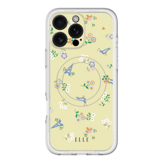 スリムプロテクションプレミアムケース with MagSafe［ ELLE - チャーミングパリ ］