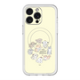 スリムプロテクションプレミアムケース with MagSafe［ こんにちは、いぬです - みんなそろって - ベージュ ］