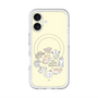 スリムプロテクションプレミアムケース with MagSafe［ こんにちは、いぬです - みんなそろって - ベージュ ］