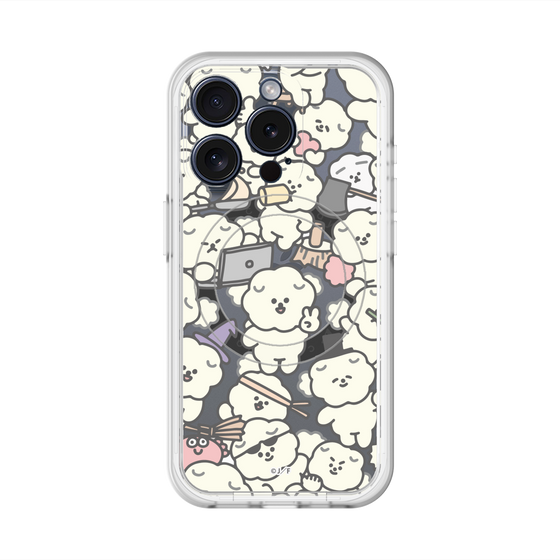 スリムプロテクションプレミアムケース with MagSafe［ もっさりもさお - もさもさ - クリア ］