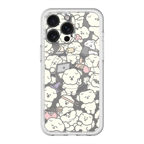 スリムプロテクションプレミアムケース with MagSafe［ もっさりもさお - もさもさ - クリア ］