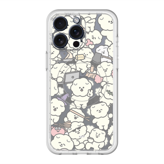 スリムプロテクションプレミアムケース with MagSafe［ もっさりもさお - もさもさ - クリア ］