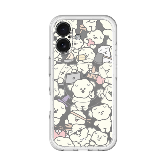 スリムプロテクションプレミアムケース with MagSafe［ もっさりもさお - もさもさ - クリア ］