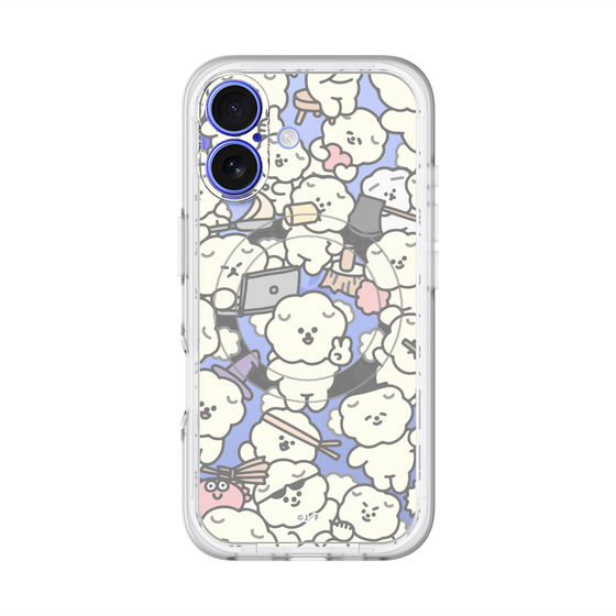 スリムプロテクションプレミアムケース with MagSafe［ もっさりもさお - もさもさ - クリア ］