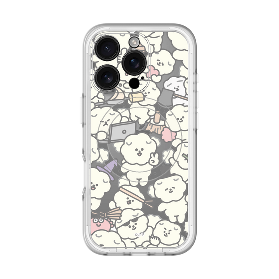 スリムプロテクションプレミアムケース with MagSafe［ もっさりもさお - もさもさ - クリア ］