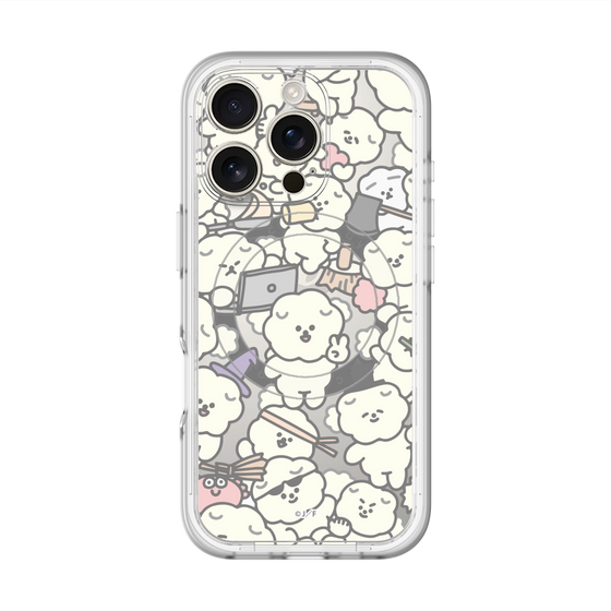 スリムプロテクションプレミアムケース with MagSafe［ もっさりもさお - もさもさ - クリア ］