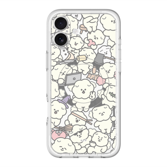 スリムプロテクションプレミアムケース with MagSafe［ もっさりもさお - もさもさ - クリア ］