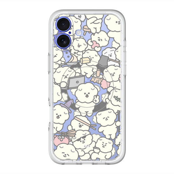 スリムプロテクションプレミアムケース with MagSafe［ もっさりもさお - もさもさ - クリア ］